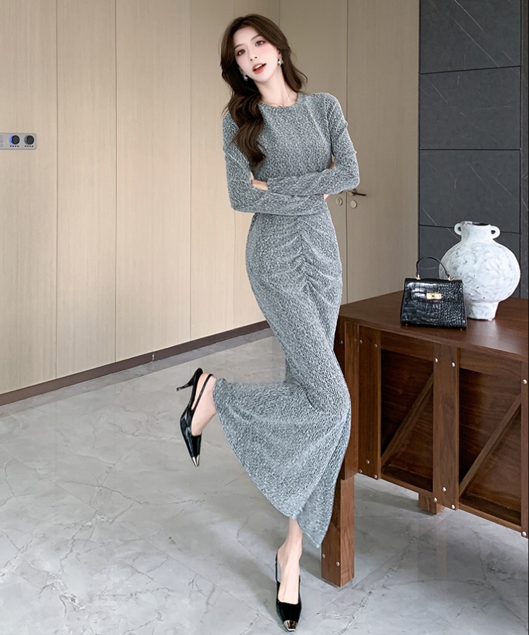 Autumn liangsi tops temperament fashion long skirt 2pcs set