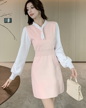 Slim chanelstyle autumn and winter Korean style dress