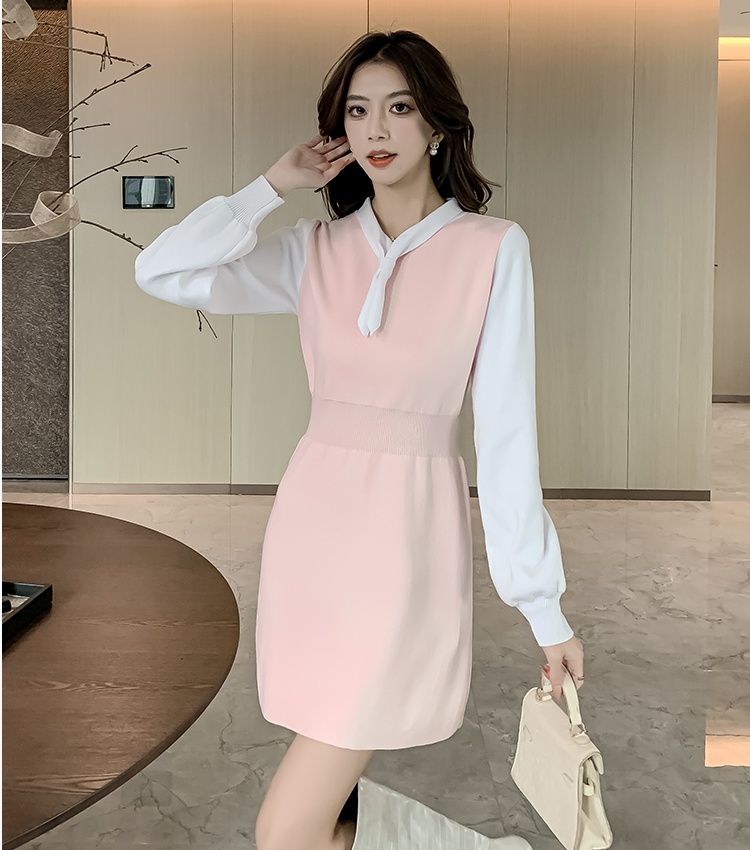 Slim chanelstyle autumn and winter Korean style dress