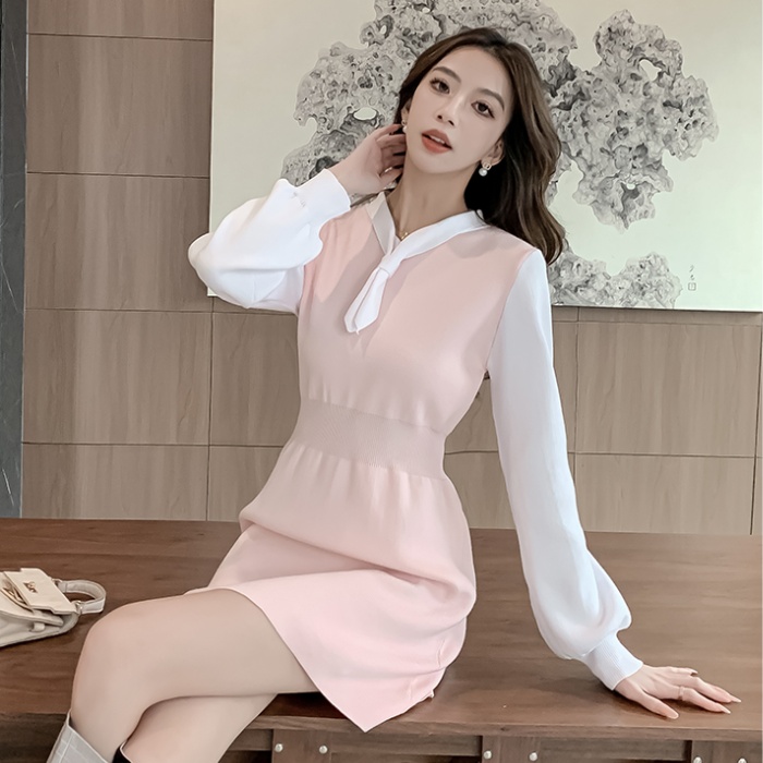 Slim chanelstyle autumn and winter Korean style dress