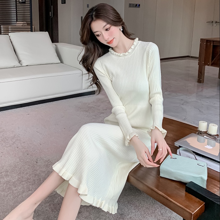 Autumn and winter bottoming knitted fashion dress for women