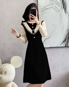 Long sleeve temperament chanelstyle autumn and winter dress