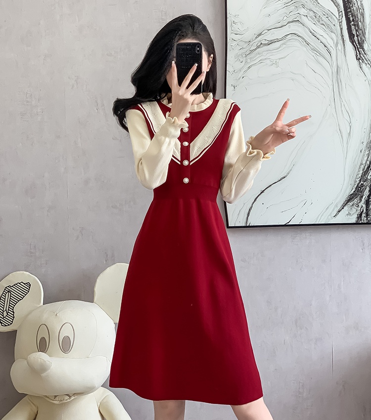 Long sleeve temperament chanelstyle autumn and winter dress