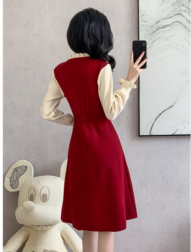 Long sleeve temperament chanelstyle autumn and winter dress