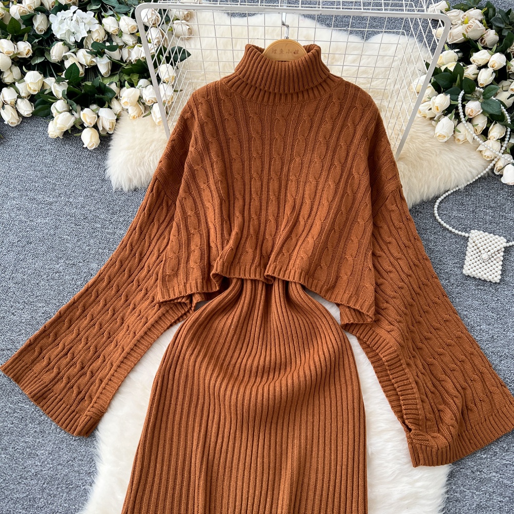 Show young smock sweater 2pcs set for women