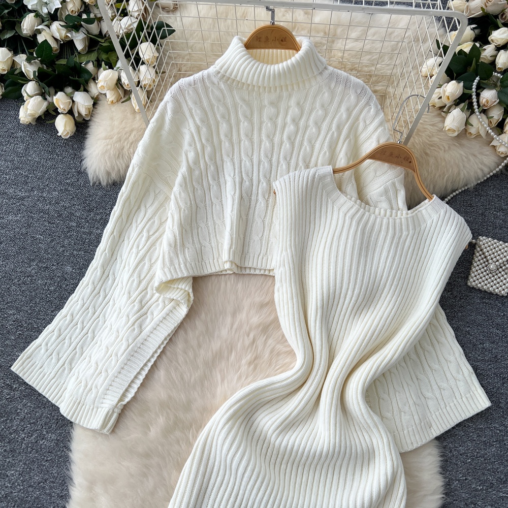 Show young smock sweater 2pcs set for women