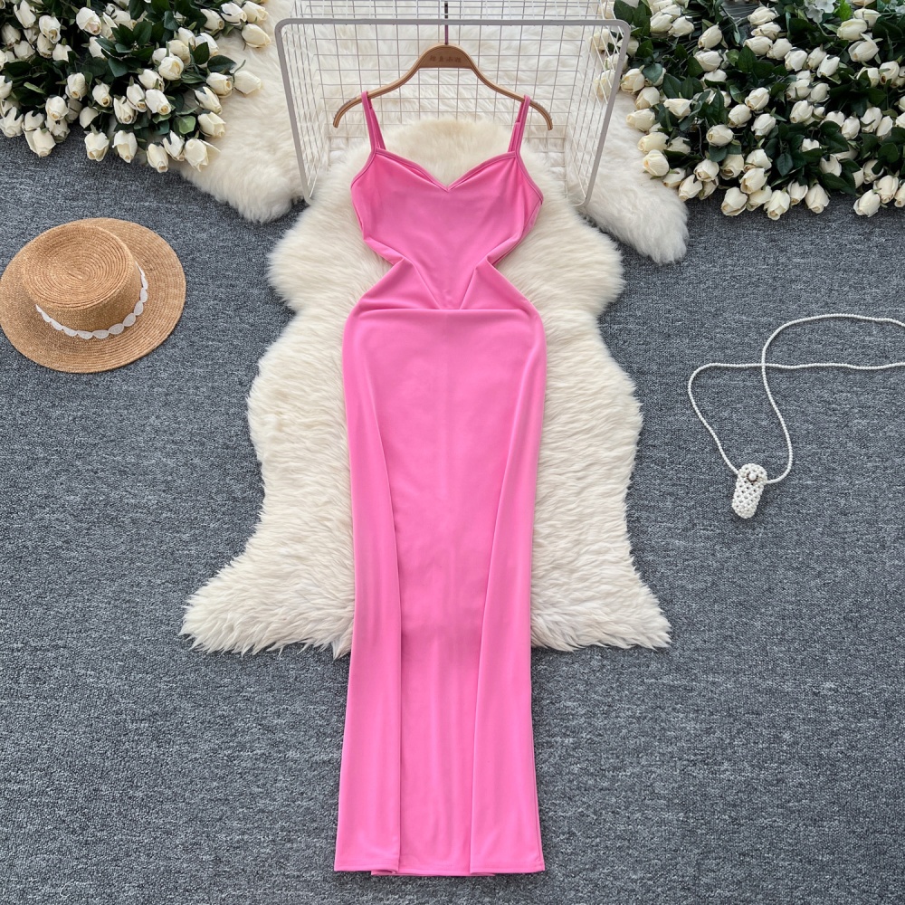 Spicegirl European style slim enticement split dress for women