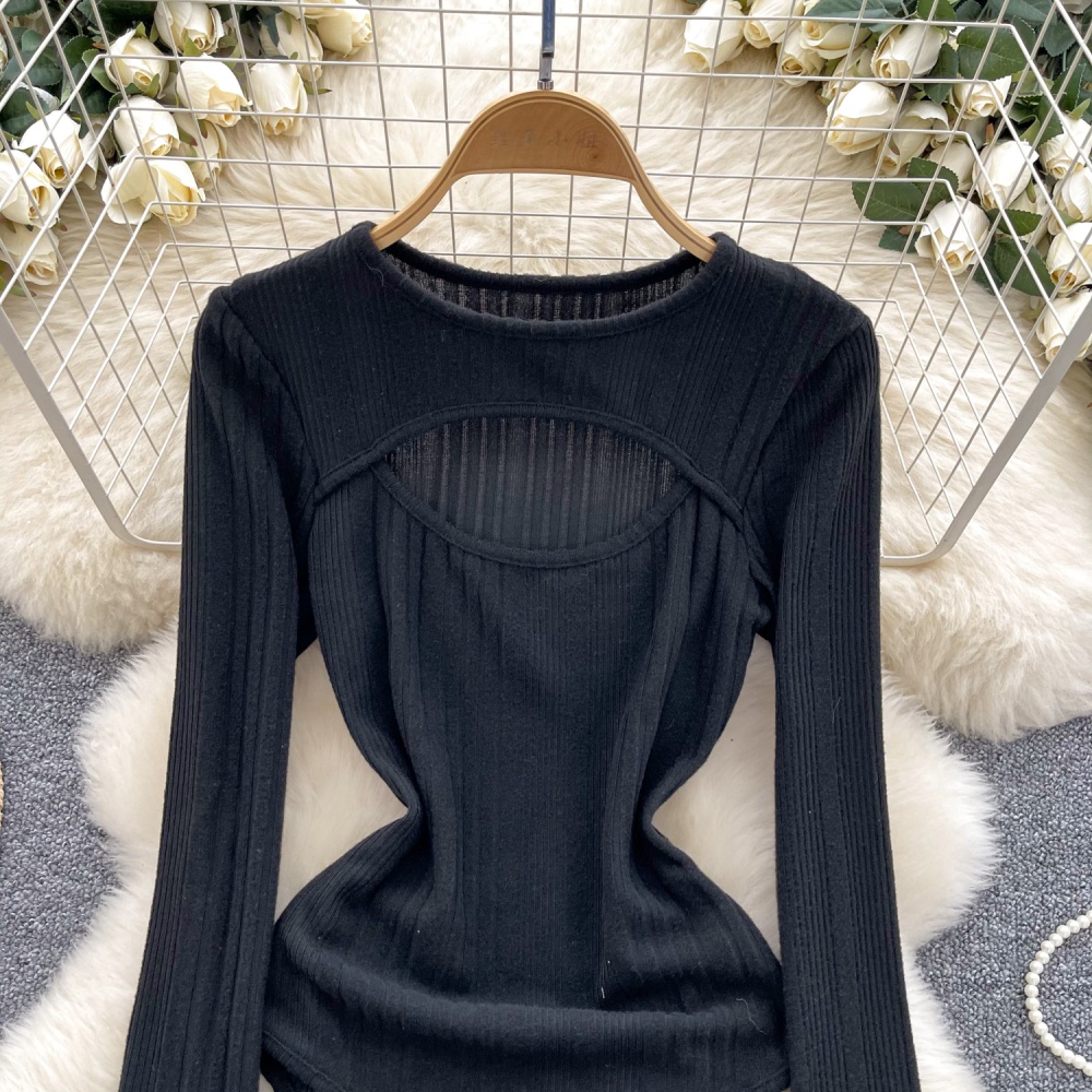 European style T-shirt long sleeve tops for women