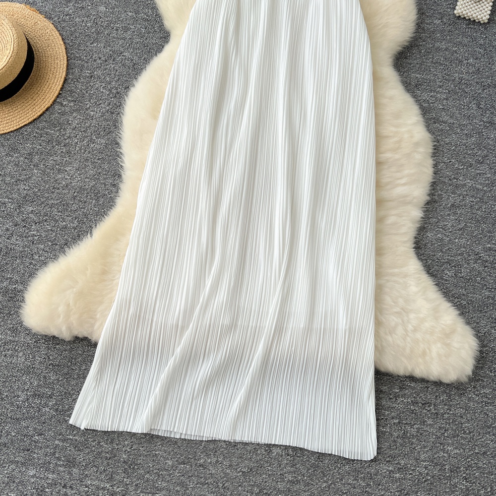 Sexy wood ear long dress European style dress