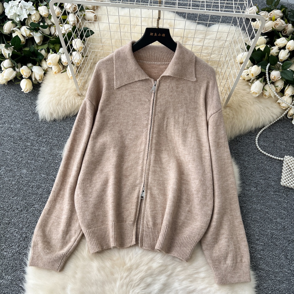 Long sleeve sweater Casual coat 2pcs set for women