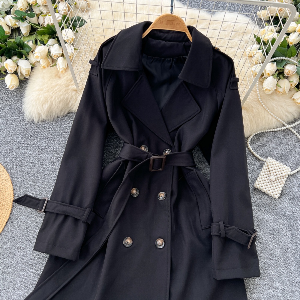 Autumn British style bandage Casual coat for women