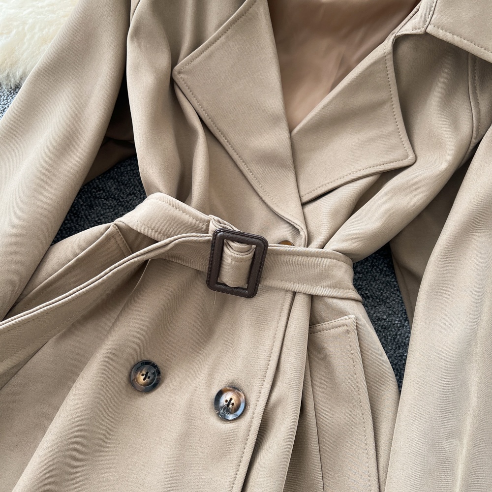 Autumn British style bandage Casual coat for women