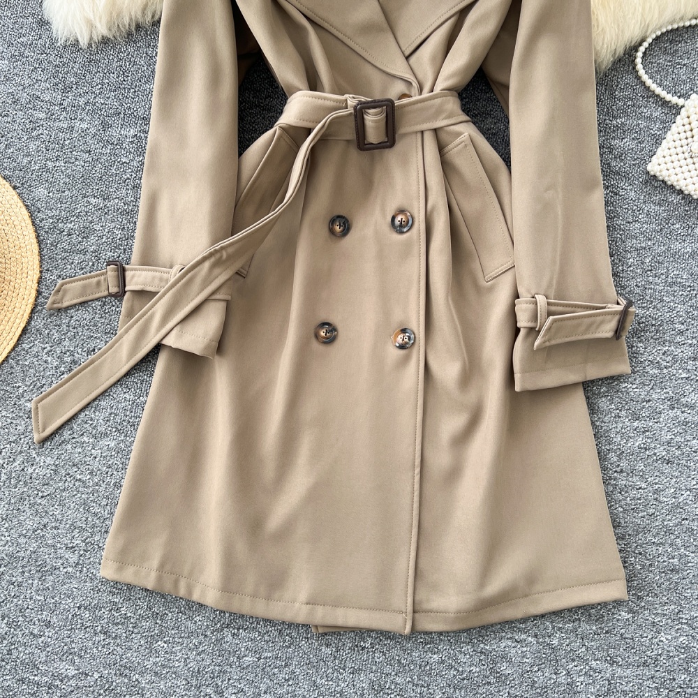 Autumn British style bandage Casual coat for women