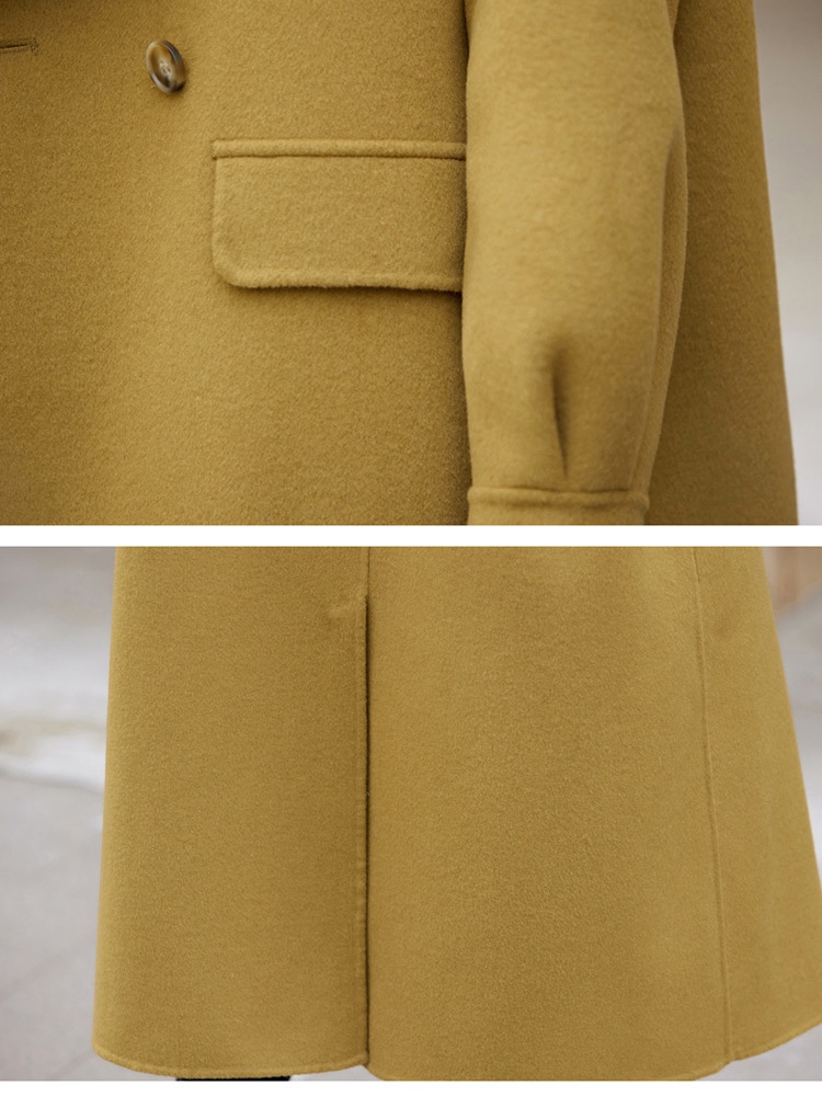 Woolen chanelstyle overcoat temperament coat for women