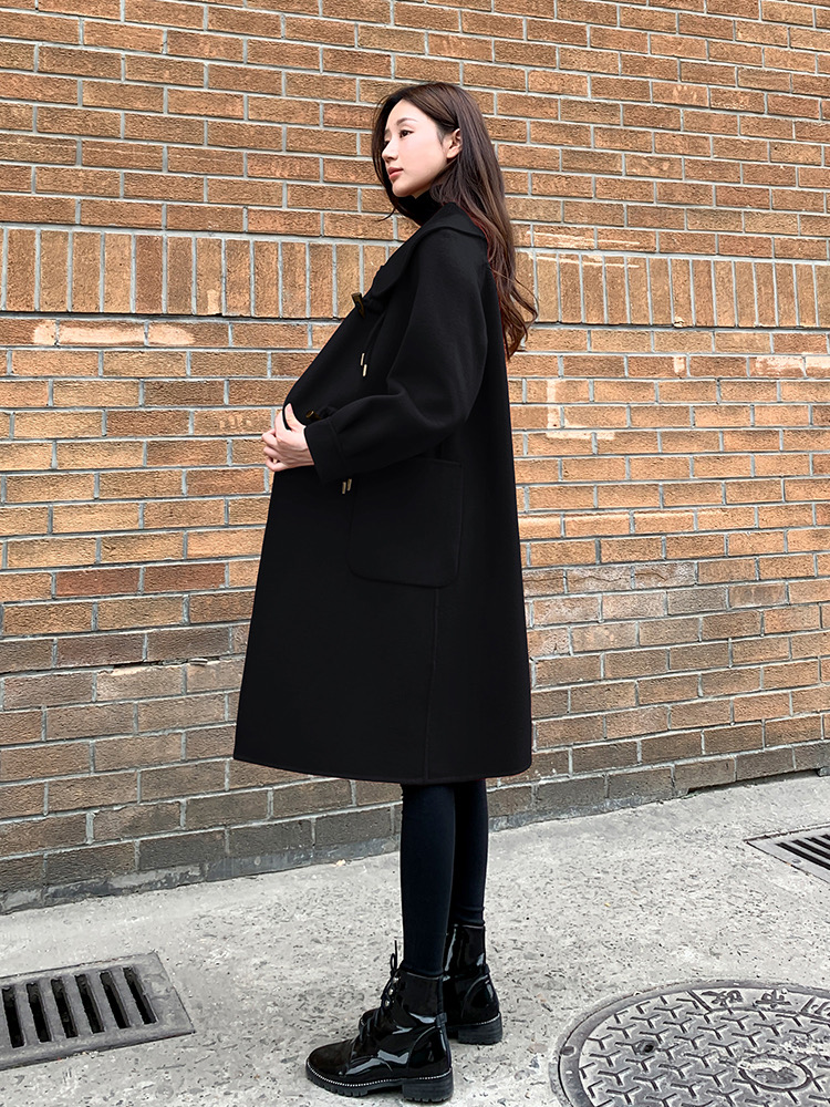 Wedding long woolen coat woolen overcoat for women