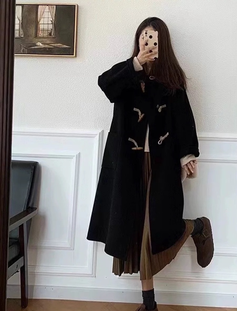 Woolen woolen coat Korean style overcoat for women