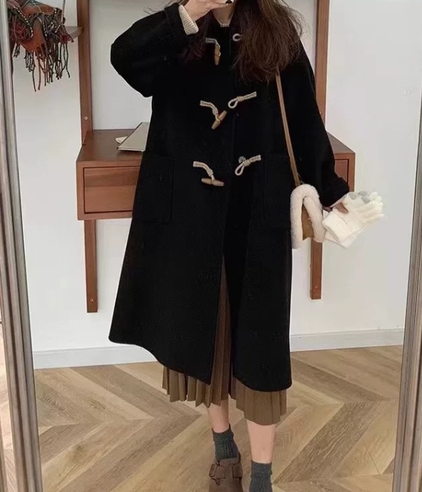 Woolen woolen coat Korean style overcoat for women