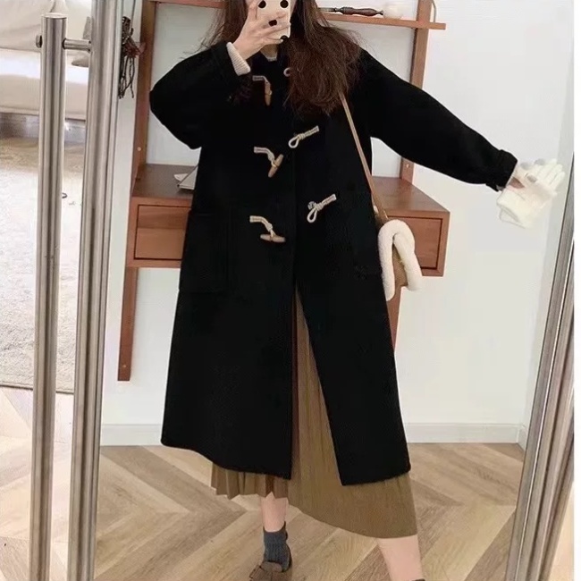 Woolen woolen coat Korean style overcoat for women