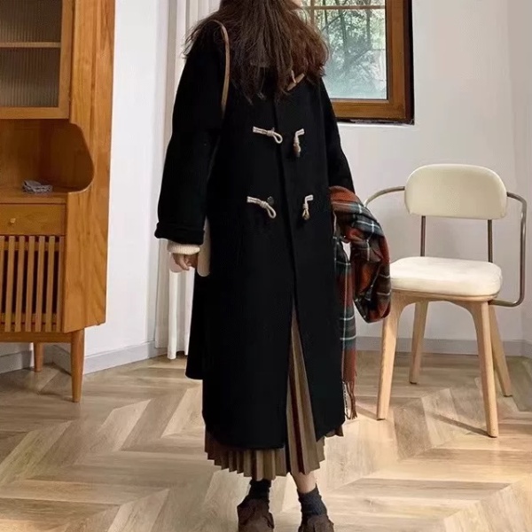 Woolen woolen coat Korean style overcoat for women