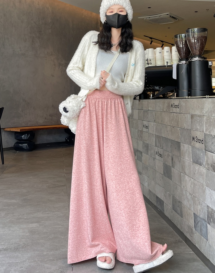 Mopping lazy pants loose wide leg pants for women