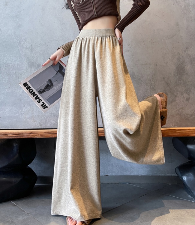 Mopping lazy pants loose wide leg pants for women