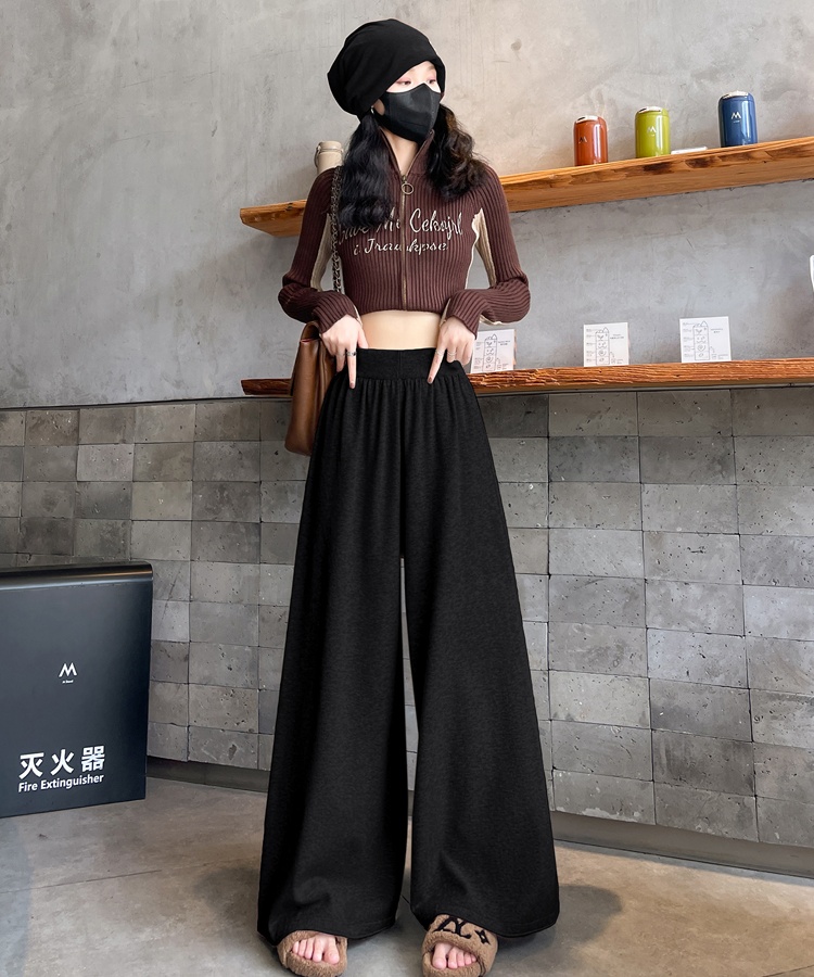 Mopping lazy pants loose wide leg pants for women