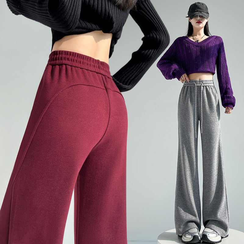 Speaker high waist sweatpants mopping autumn pants for women