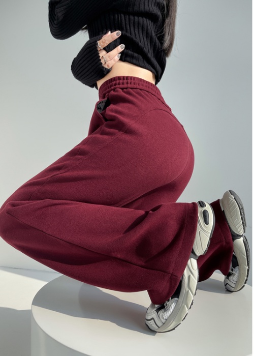 Speaker high waist sweatpants mopping autumn pants for women