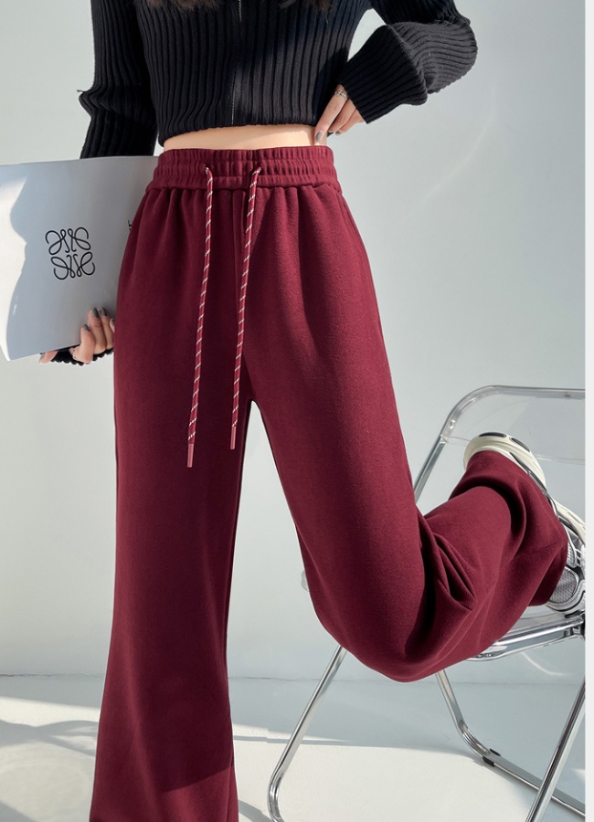 Speaker high waist sweatpants mopping autumn pants for women