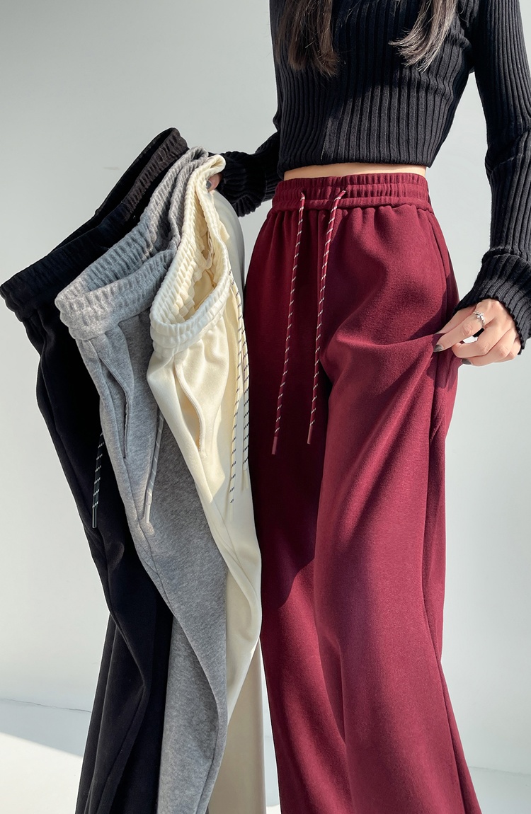 Speaker high waist sweatpants mopping autumn pants for women