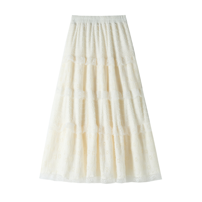 Lady autumn and winter long skirt A-line skirt for women