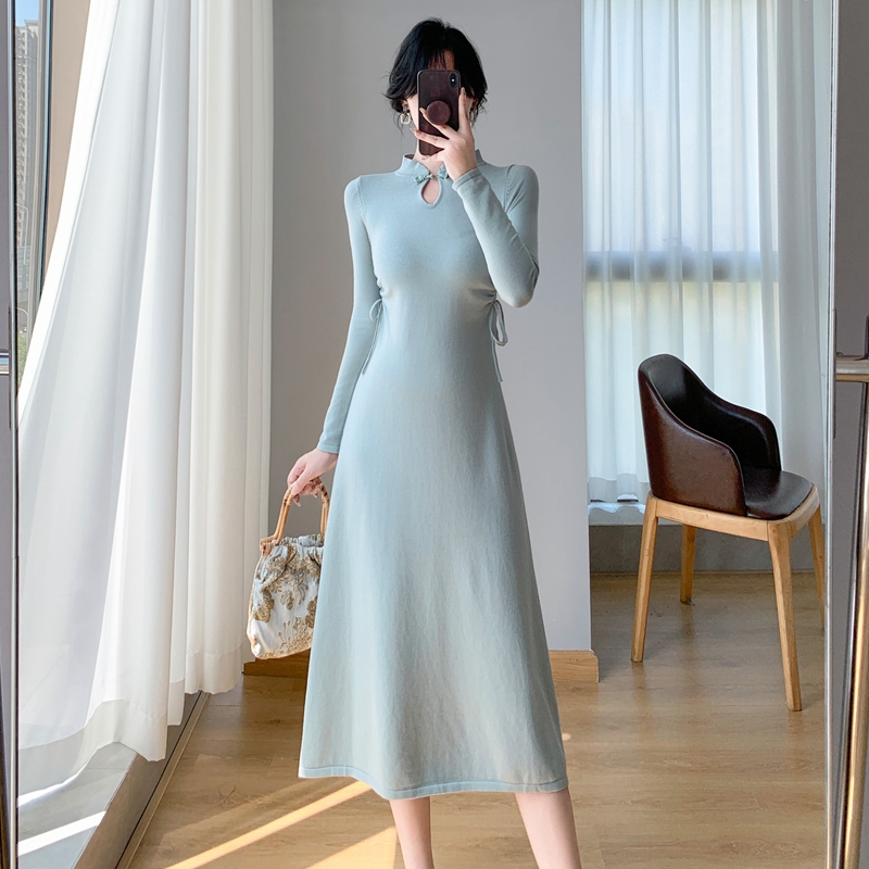 Chinese style cheongsam temperament dress for women