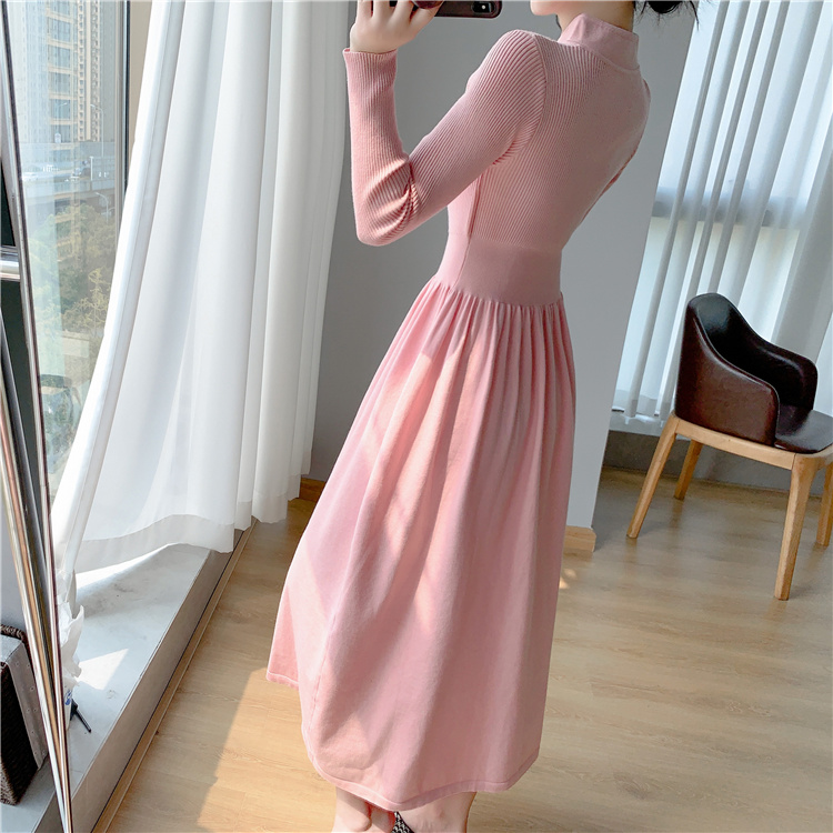 Big skirt high waist sweater A-line cheongsam for women