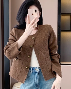 Weave colors chanelstyle retro ladies temperament coat