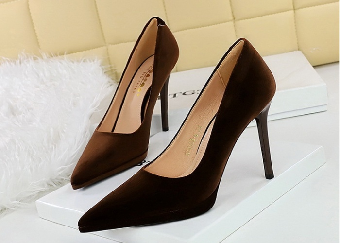 European style high-heeled platform broadcloth shoes