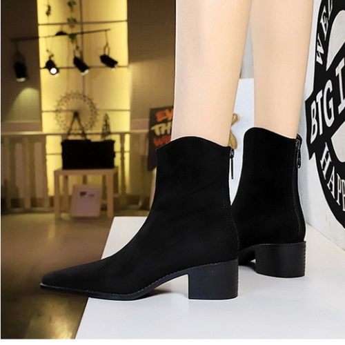 Thick simple women's boots all-match short boots