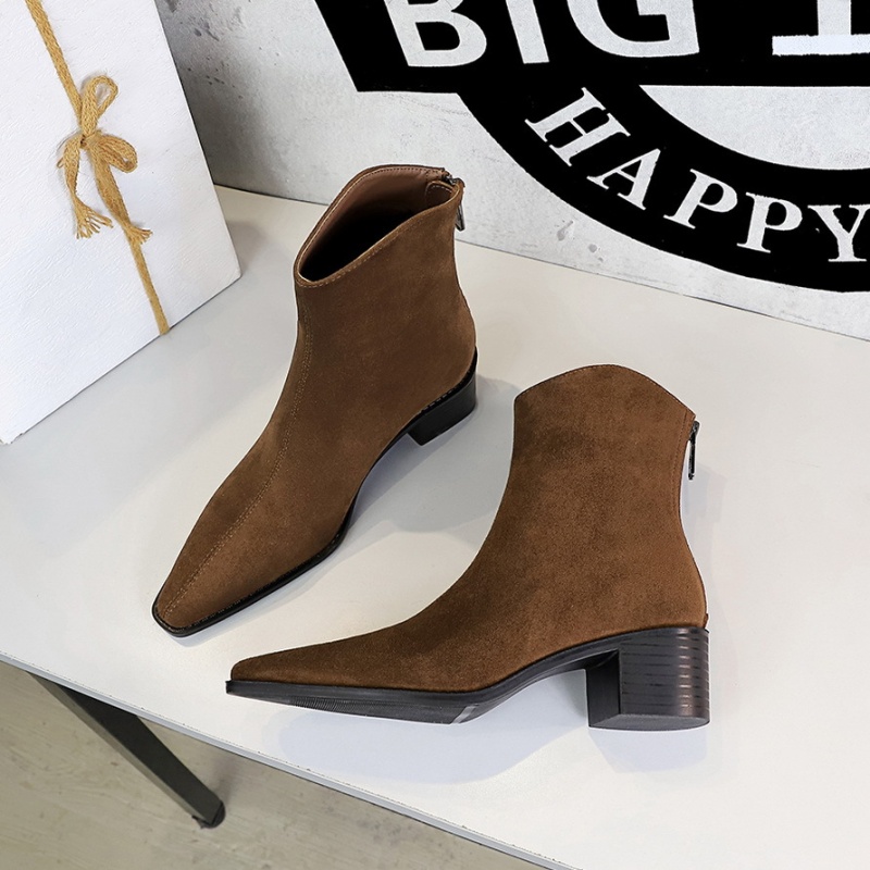 Thick simple women's boots all-match short boots