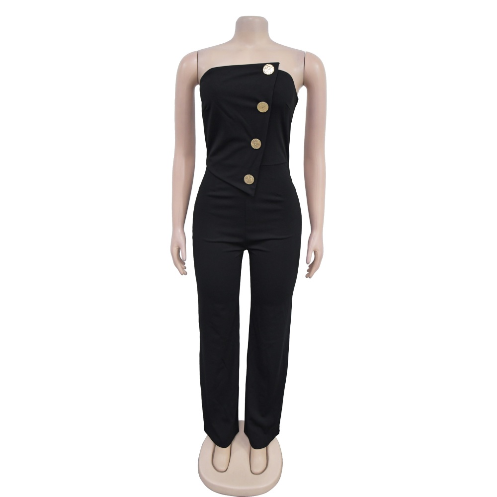 Fashion jumpsuit European style long pants for women