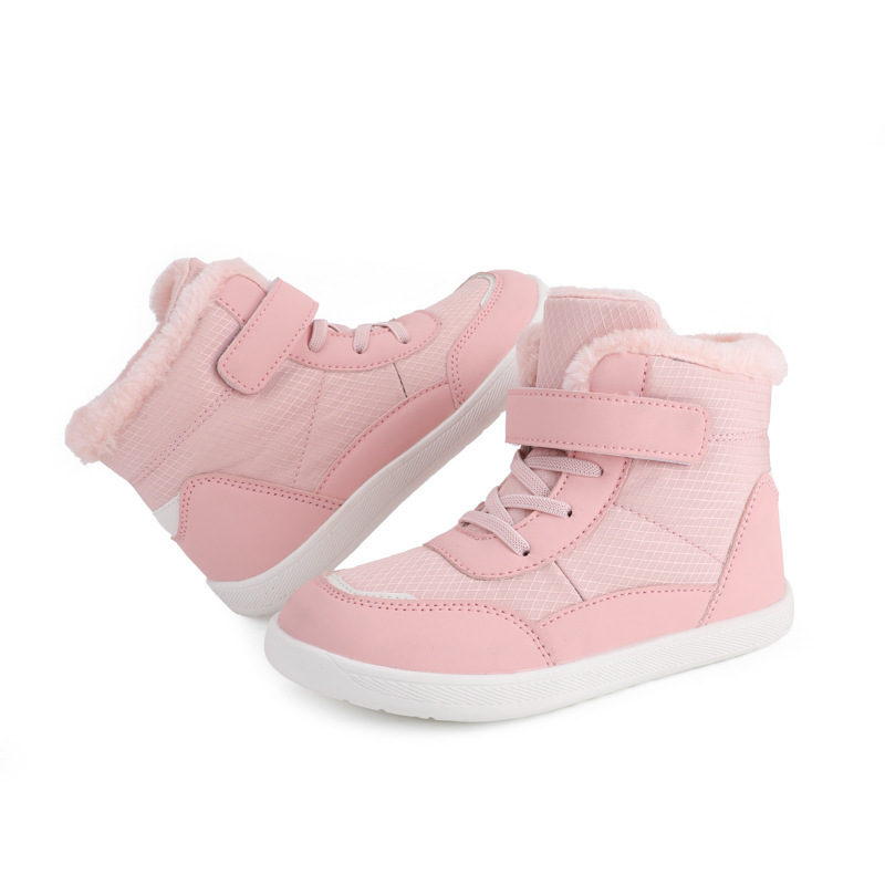 High-heeled child snow boots winter thick shoes