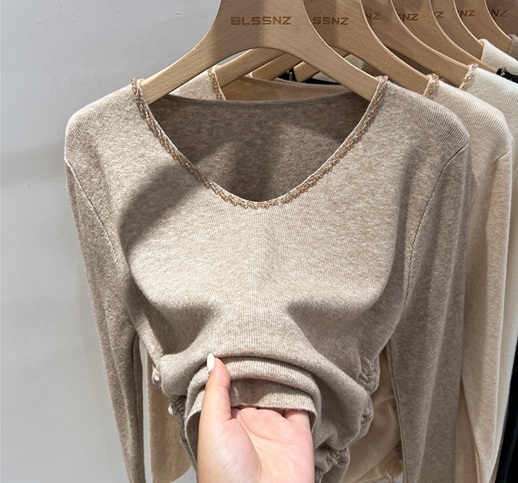 Autumn and winter tops bottoming shirt for women