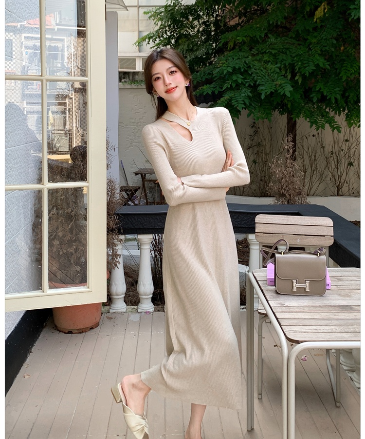 Knitted dress long dress for women