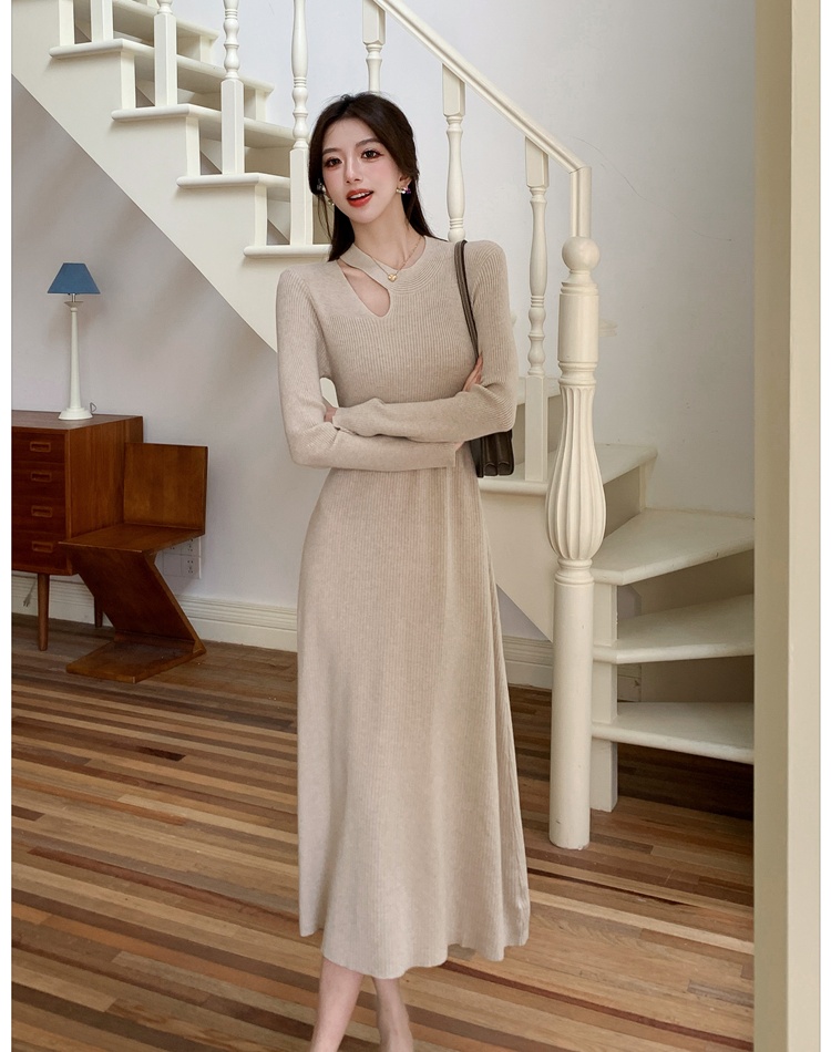 Knitted dress long dress for women