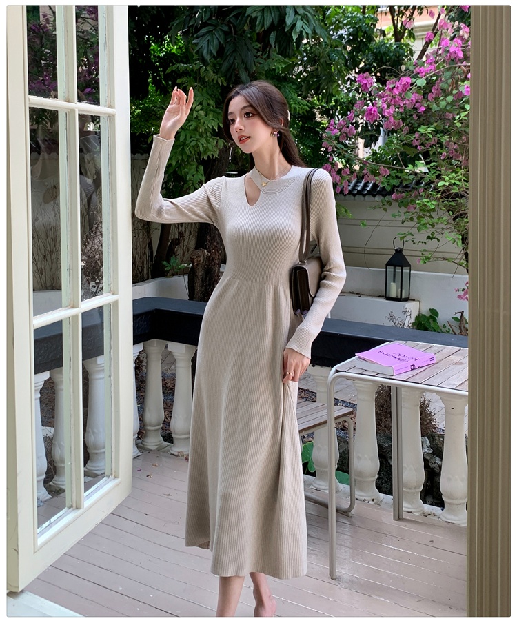 Knitted dress long dress for women