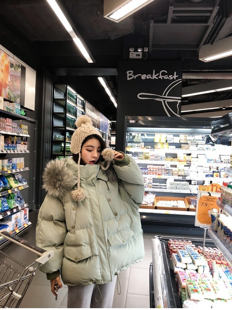 Winter Korean style coat student short bread clothing