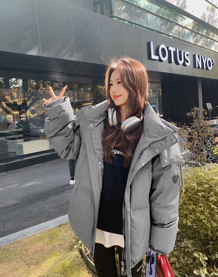 Casual thick coat Korean style all-match cotton coat