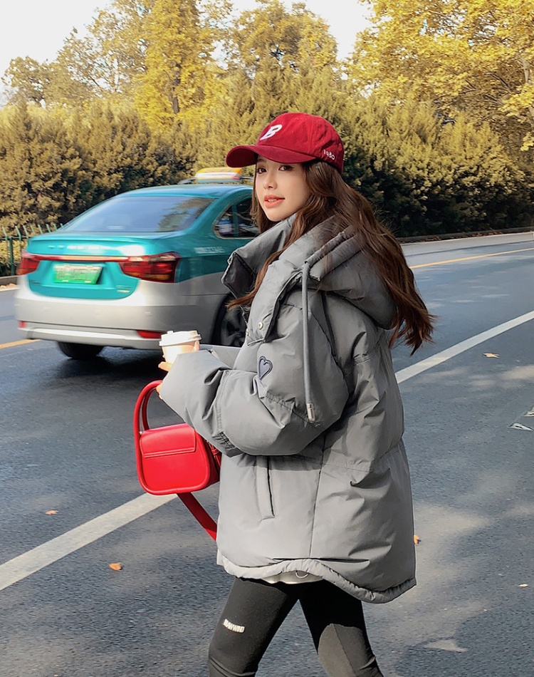 Casual thick coat Korean style all-match cotton coat