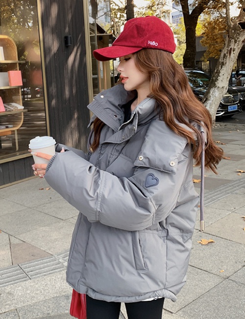 Casual thick coat Korean style all-match cotton coat