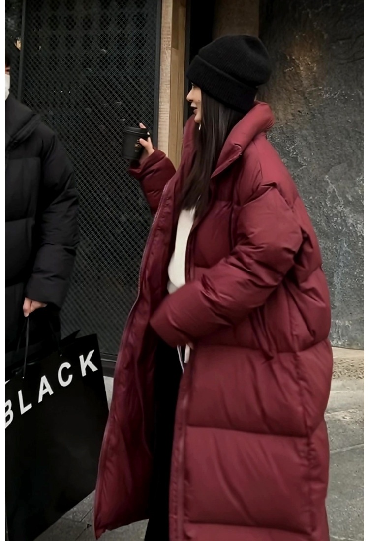 Long bread clothing winter cotton coat for women