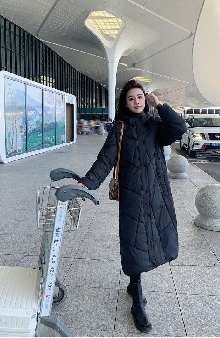 Fashion fat cotton coat cold winter coat for women