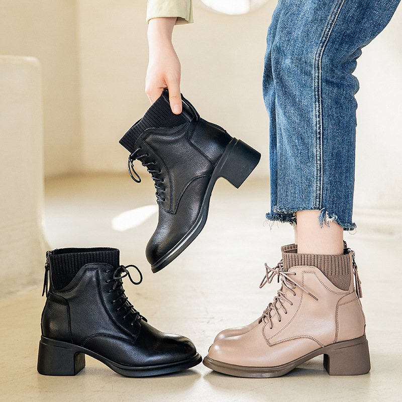 After the zipper martin boots all-match short boots for women